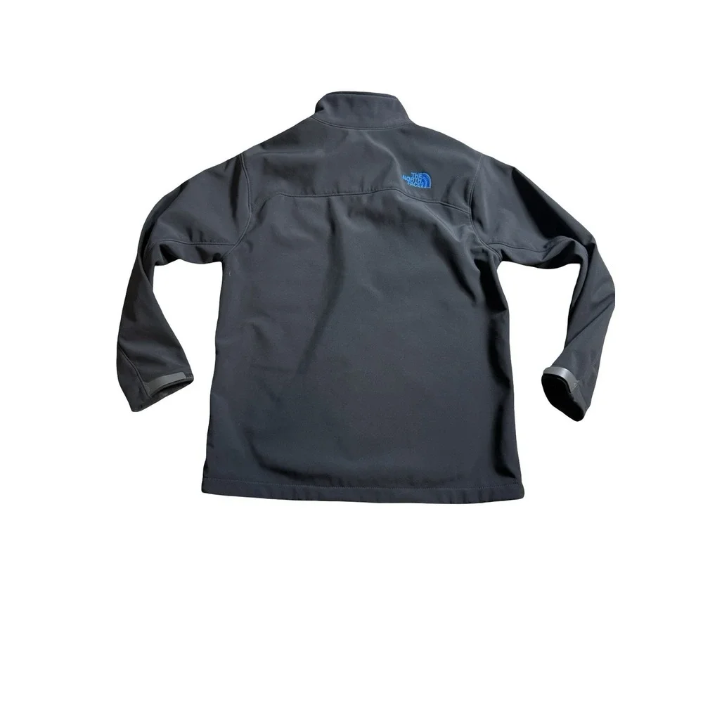 North Face Softshell Mens Jacket Apex Bionic Dark Grey Blue - Medium